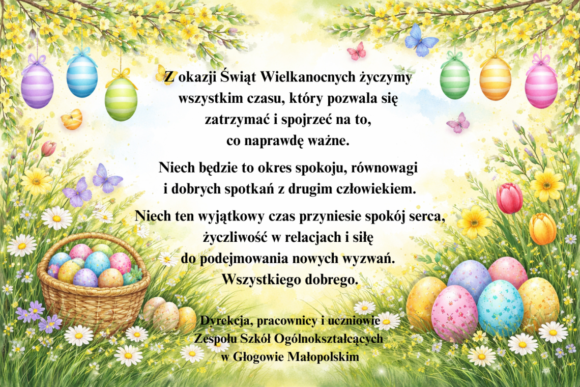 Wesołych Świąt Wielkanocnych!
